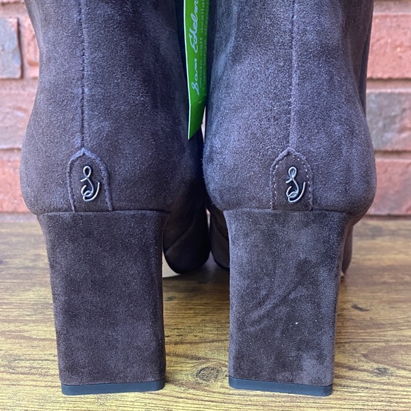 NWT Sam Edelman Brown Suede Knee High Boots 7.5 - Picture 6 of 10